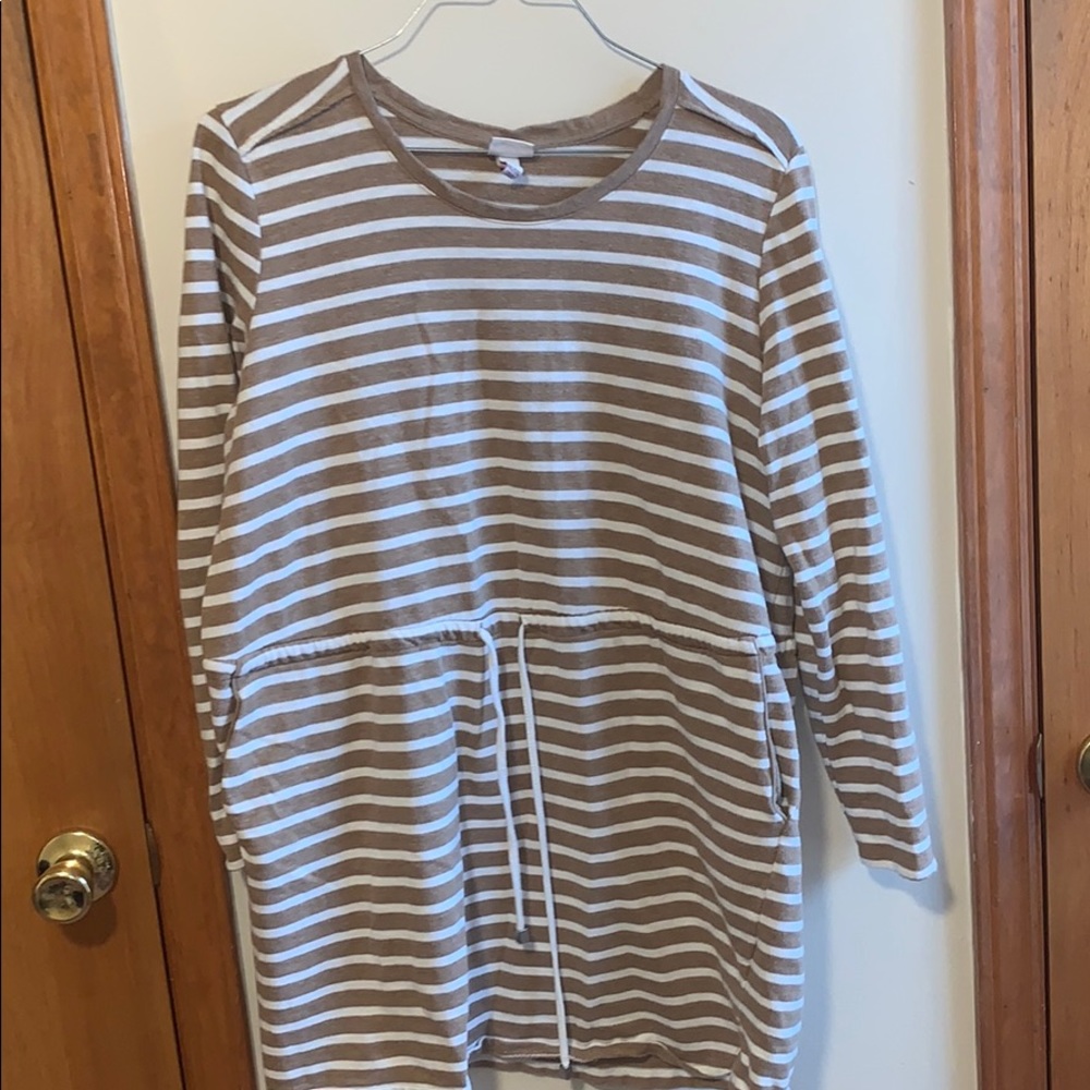 Plus size stripe dress